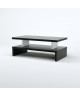 AFTER Table basse style contemporain noir satiné  L 97 x l 51 cm