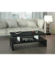 AFTER Table basse style contemporain noir satiné  L 97 x l 51 cm