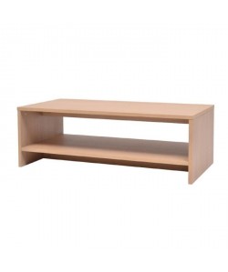 AUSTIN Table basse classique placage bois chene  L 100 x l 50 cm