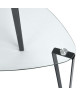 STOKE Table basse style contemporain noir brillant  L 56 x l 56 cm