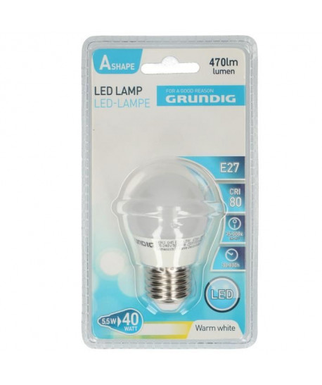 GRUNDIG Ampoule LED G45  5,5W  470lm  3000k