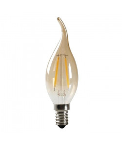 EXPERTLINE Ampoule LED filament ambrée E14 2 W équivalent a 23 W blanc chaud