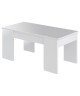 SWING Table basse plateau relevable style contemporain blanc mat  L 100 x l 50 cm