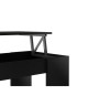 SWING Table basse relevable style contemporain noir mat  L 100 x l 50 cm