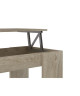 SWING Table basse relevable style contemporain décor chene clair  L 100 x l 50 cm