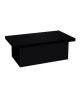 WONDERLAND Table basse extensible style contemporain noir brillant  L 110142 x l 60 cm