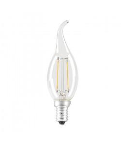 EXPERT LINE Ampoule LED E14 SMD a filament 2 W équivalent a 24 W blanc chaud