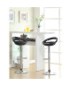 MOON Lot de 2 tabourets de bar  Noir  Style contemporain  L 41,2 x P 46 cm