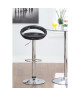 MOON Lot de 2 tabourets de bar  Noir  Style contemporain  L 41,2 x P 46 cm