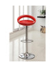 MOON Lot de 2 tabourets de bar  Rouge  Style contemporain  L 41,2 x P 46 cm