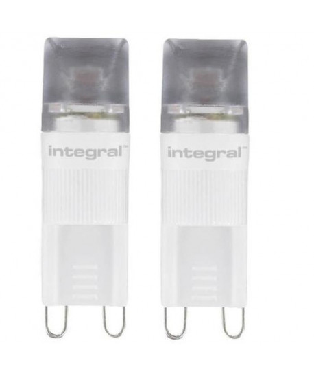 INTEGRAL LED Lot de 2 ampoules G9 100lm 1,5W équivalent a 10W