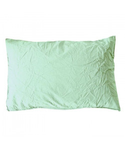 VENT DU SUD Taie d\'oreiller PALACE 100% coton  50x70 cm  Vert lichen