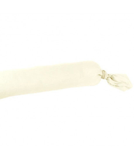 VENT DU SUD Taie de traversin SONATE en lin lavé  43x195 cm  Blanc ivoire