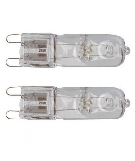 TEC HIT LIGHT Lot de 2 ampoules halogenes G9 230 V 40 W équivalent a 55 W blanc chaud