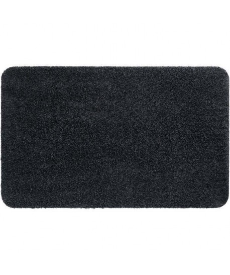 Tapis d\'entrée uni  40x60 cm  Style Classique  Coloris Graphite