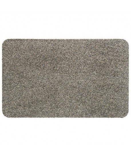 Tapis d\'entrée uni  50x80 cm  Style Classique  Coloris Granite