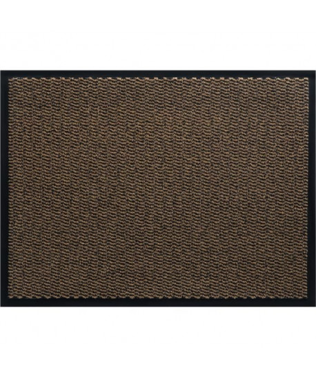 Tapis d\'entrée a motifs  40x60 cm  Style Classique  Coloris Marron