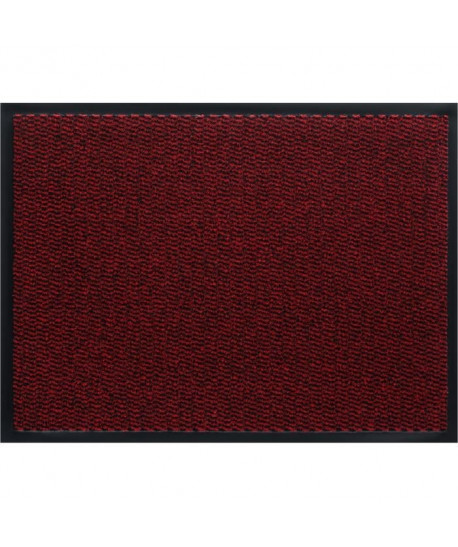 Tapis d\'entrée a motifs  60x80 cm  Style Classique  Coloris rouge