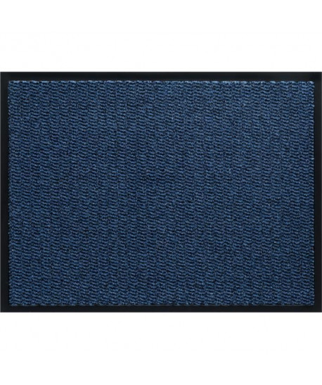 Tapis d\'entrée a motifs  60x80 cm  Style Classique  Coloris bleu