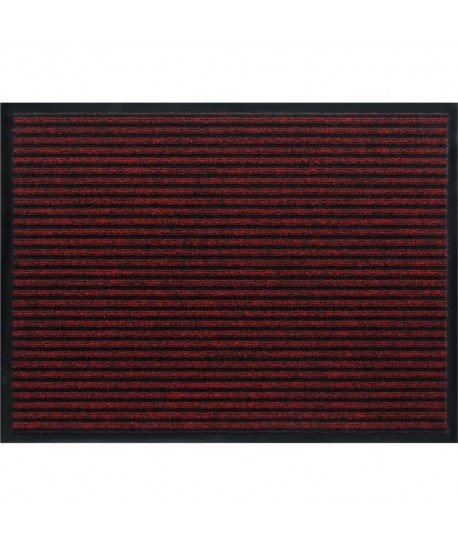 Tapis d\'entrée a motifs  40x60 cm  Style Classique  Coloris rouge