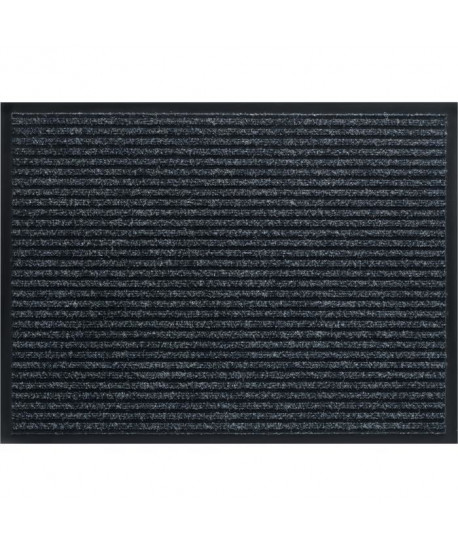 Tapis d\'entrée a motifs  60x80 cm  Style Classique  Coloris anthracite