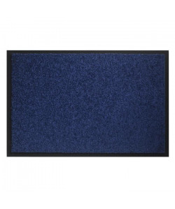 Tapis d?entrée TWISTER  Bleu cobalt  40x60 cm  Support vinyl antidérapant