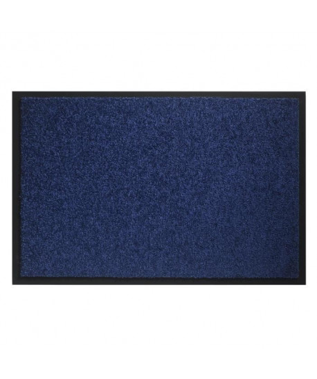 Tapis d?entrée TWISTER  Bleu cobalt  40x60 cm  Support vinyl antidérapant