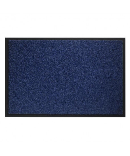 Tapis d?entrée TWISTER  Bleu cobalt  90x150 cm  Support vinyl antidérapant