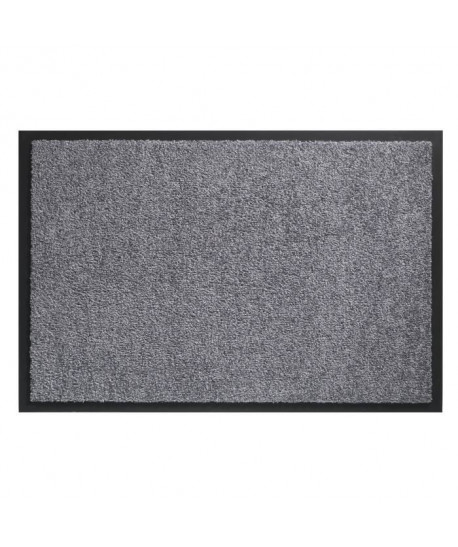 Tapis d?entrée TWISTER  Gris  90x250 cm  Support vinyl antidérapant