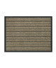 Tapis d?entrée TIMELESS  Beige rayé noir  80x120 cm  Support vinyl antidérapant