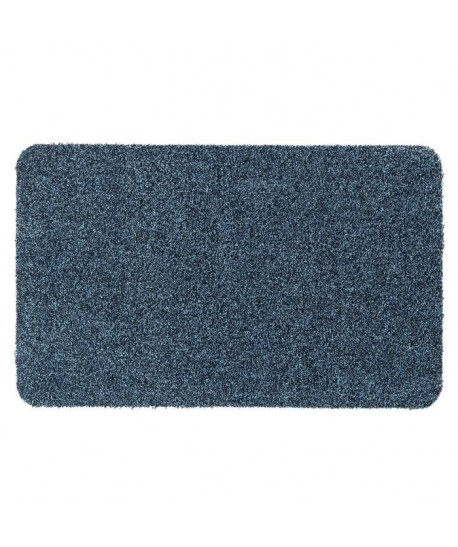 Tapis d?entrée MAJESTIC  Bleu denim  40x60 cm  Support vinyl antidérapant