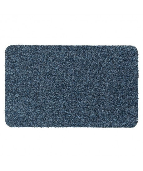 Tapis d?entrée MAJESTIC  Bleu denim  60x100 cm  Support vinyl antidérapant