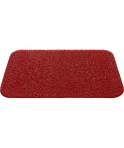 Tapis d\'entrée uni   40x60 cm  Style Classique  Coloris Rouge