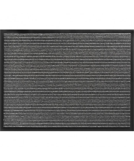 Tapis d\'entrée a motifs  60x80 cm  Style Classique  Coloris gris