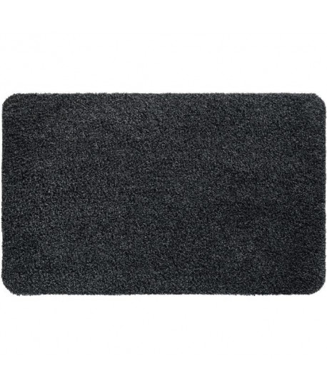 Tapis d\'entrée uni   40x60 cm  Style Classique  Coloris Anthracite