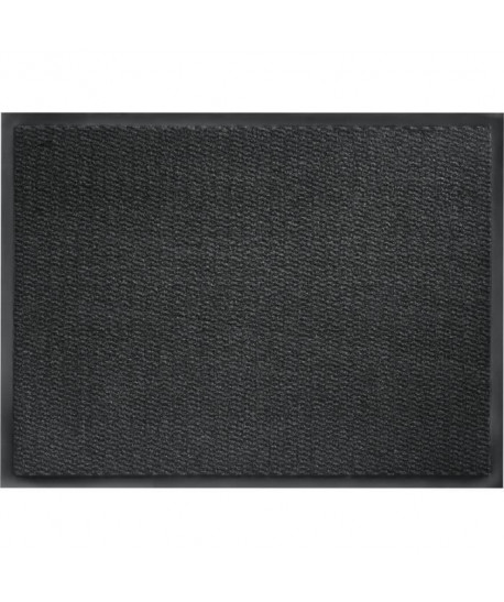 Tapis d\'entrée uni   50x80 cm  Style Classique  Coloris Anthracite