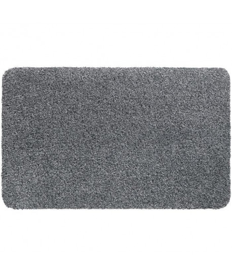 Tapis d\'entrée uni   60x100 cm  Style Classique  Coloris Gris