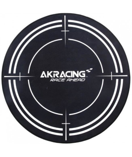 AK RACING Tapis de protection Gaming Floormat  99.5 cm de diametre  Noir
