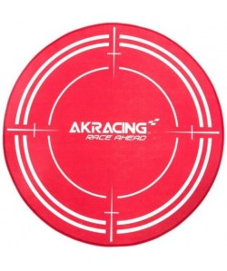 AK RACING Tapis de protection Gaming Floormat  99.5 cm de diametre  Rouge