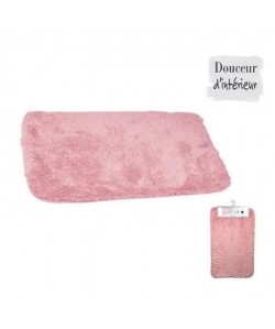 Tapis de bain 100% coton 45x75 xm Rose poudré