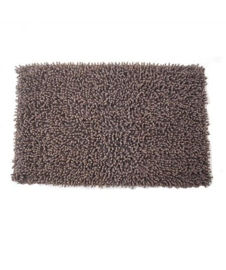 FRANDIS Tapis de bain 100% coton  50  x 80 cm  Taupe