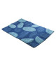 FRANDIS Tapis de bain  100% coton  50 x 80 cm  Galets bleu