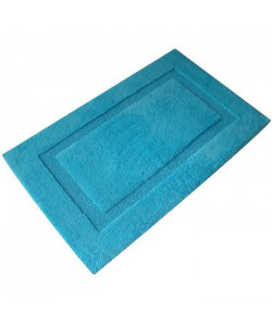 JEAN ALAN Tapis de bain ALASKA 100% coton 60x100 cm  Bleu turquoise