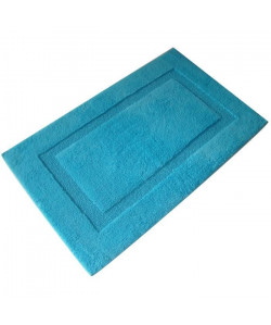 JEAN ALAN Tapis de bain ALASKA 100% coton 70x120 cm  Bleu turquoise