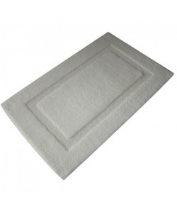 JEAN ALAN Tapis de bain ALASKA 100% coton 60x100 cm  Blanc