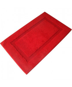 JEAN ALAN Tapis de bain ALASKA 100% coton 60x100 cm  Rouge