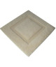 JEAN ALAN Tapis de bain ALASKA 100% coton 60x60 cm  Beige écru