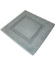 JEAN ALAN Tapis de bain ALASKA 100% coton 60x60 cm  Gris clair