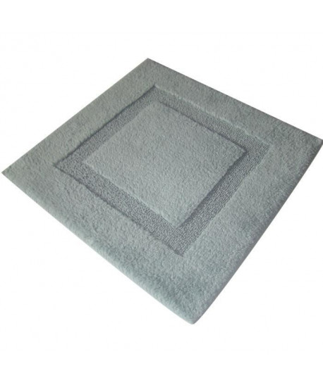 JEAN ALAN Tapis de bain ALASKA 100% coton 60x60 cm  Gris clair