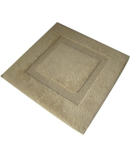 JEAN ALAN Tapis de bain ALASKA 100% coton 60x60 cm  Beige sable